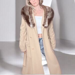 VINTAGE Lane Bryant Tall Faux Fur Coat